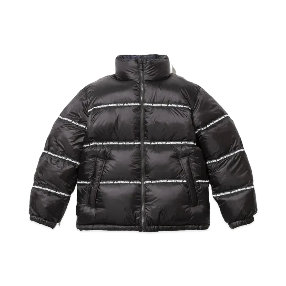 FIRST DOWN REVERSIBLE DOWN JACKET WITH TAPE "Black/Navy"