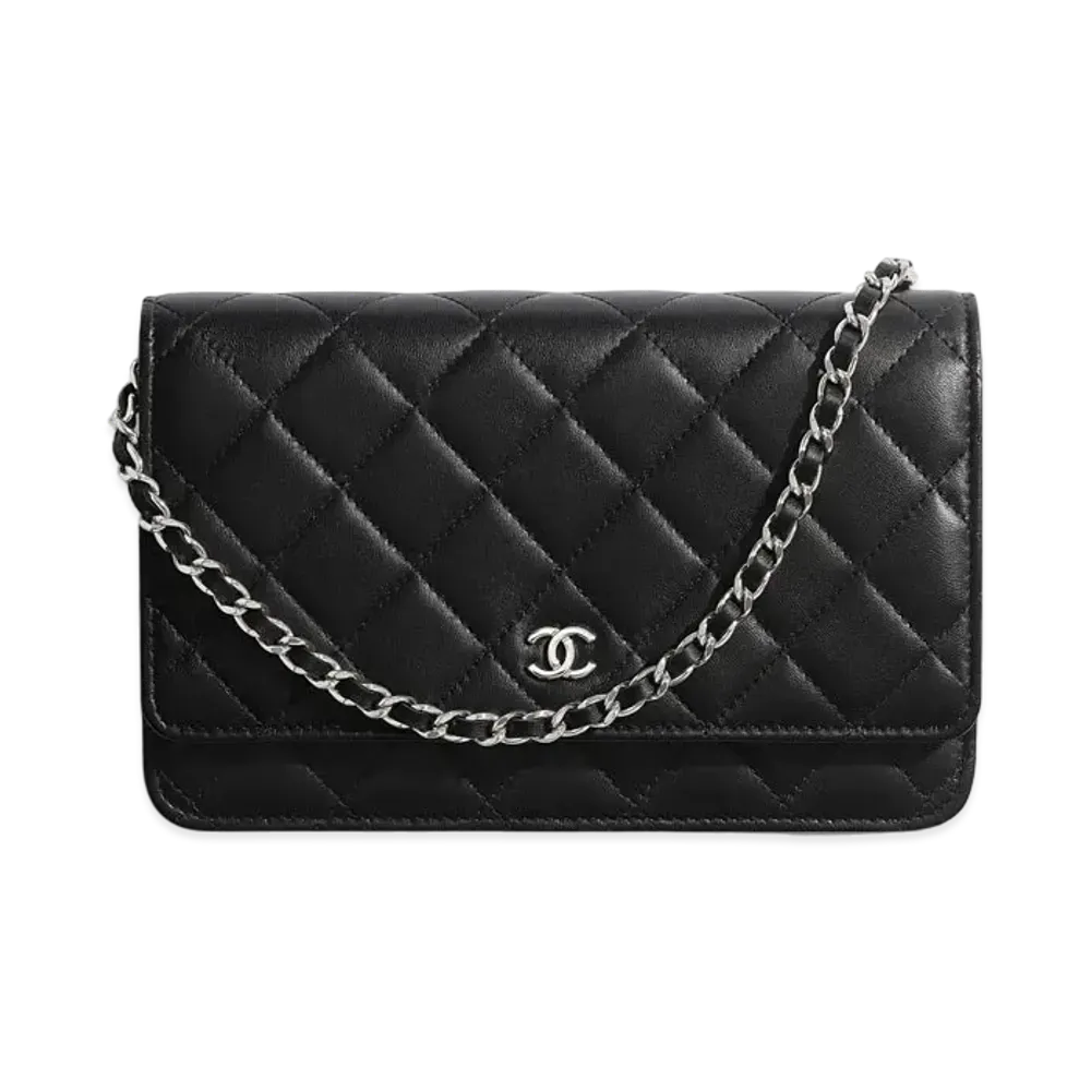 CHANEL Classic Chain Wallet Lambskin "Black"