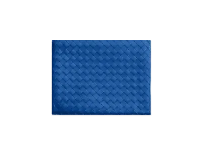 Bottega Veneta Half-Zip Pouch "Cobalt"