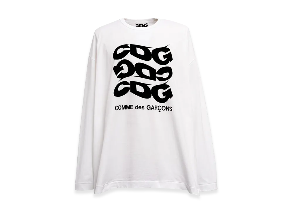 COMME des GARCONS CDG Oversized Long Sleeved T-Shirt 2 "White"
