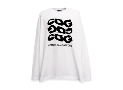 COMME des GARCONS CDG Oversized Long Sleeved T-Shirt 2 "White"