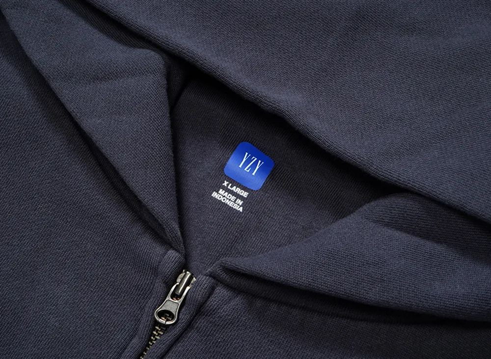 YEEZY GAP Doubleface Wide Silhouette Zip Up Sweat Hoodie 