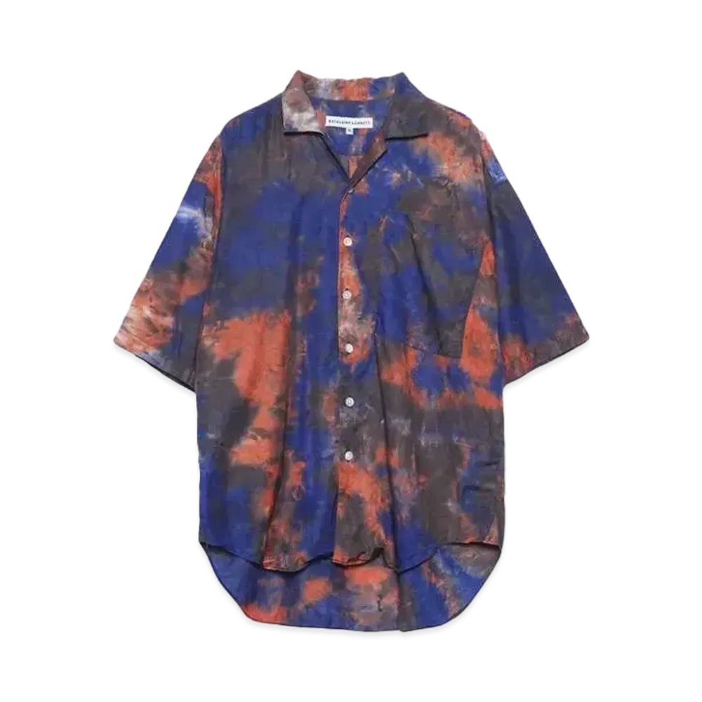 KATHARINE HAMNETT OPEN/C HARF SLEAVED SHIRT "R.BLUE"