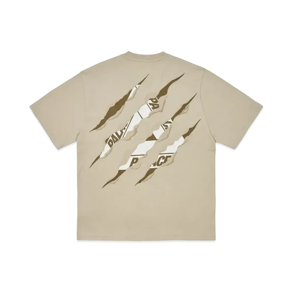 PALACE Ripped Tri T-Shirt "Stoney Grey"