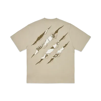 PALACE Ripped Tri T-Shirt "Stoney Grey"
