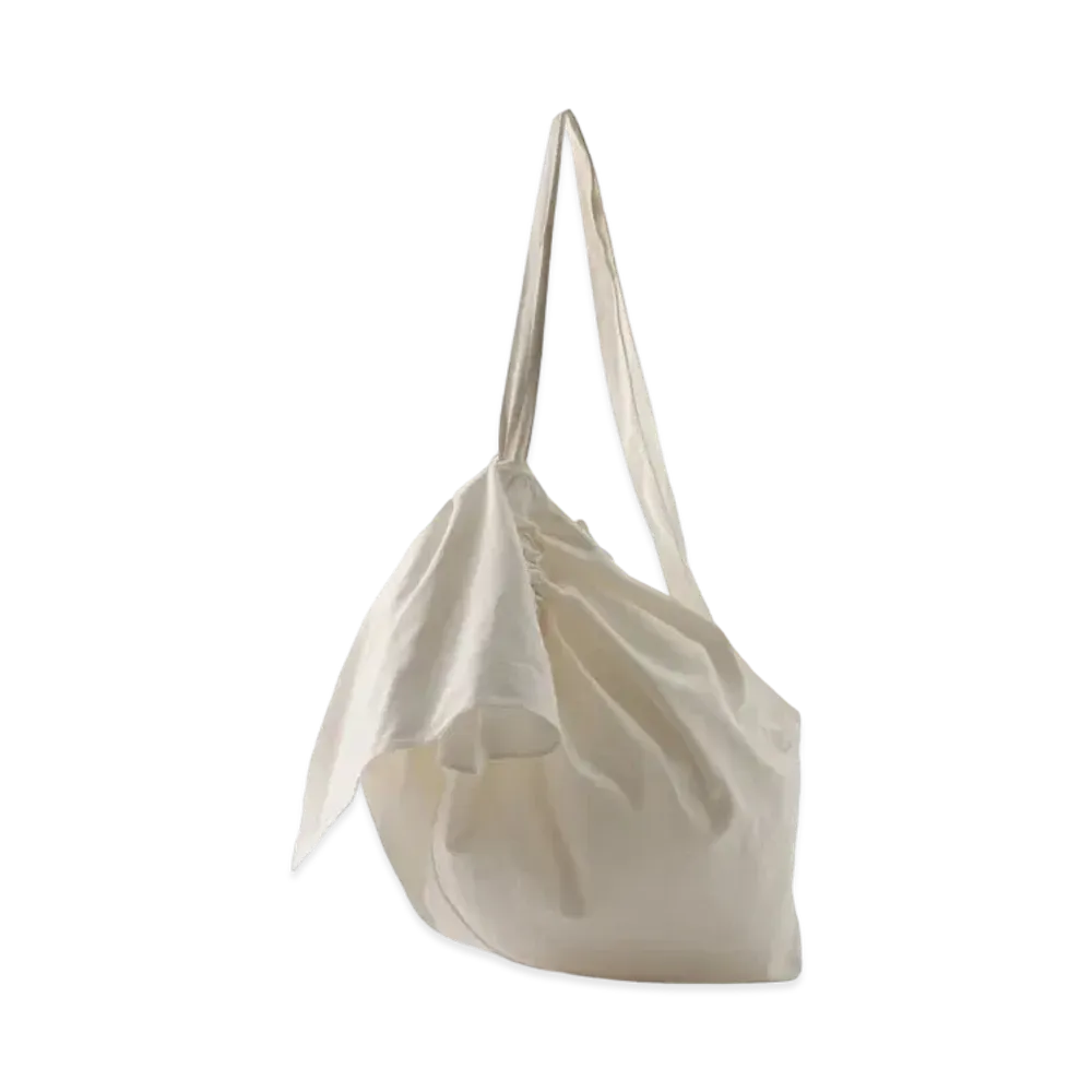 Yohji Yamamoto Y's NO.11 CANVAS DRAW STRING BAG "Off White"