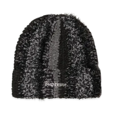 Supreme Tinsel Stripe Beanie "Black"