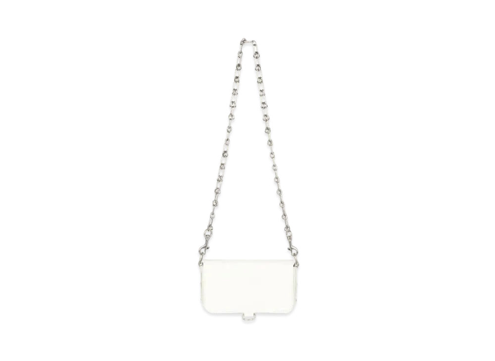 BALENCIAGA Bondage Wallet With Chain "White"