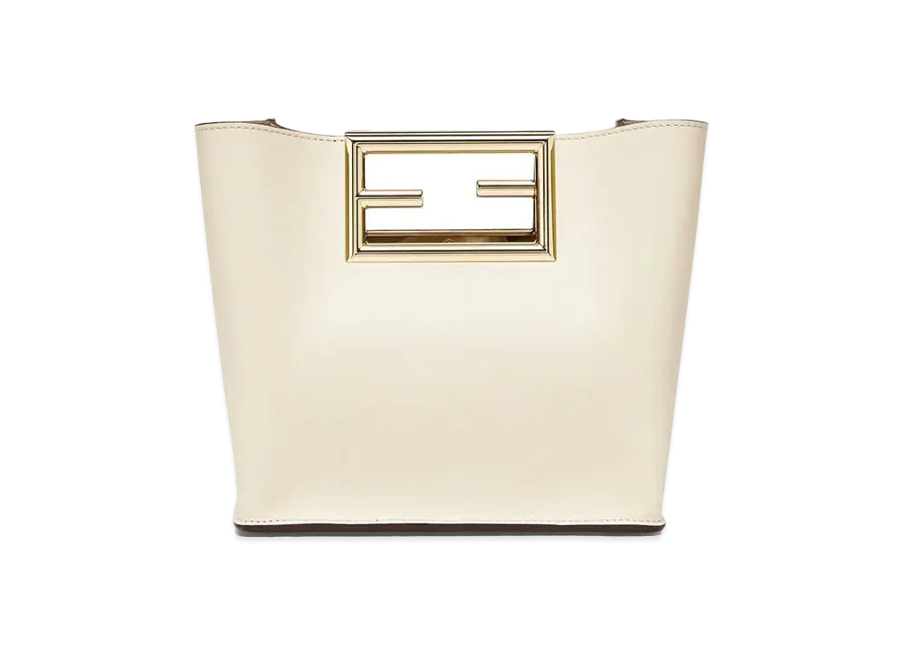 FENDI Way Small Leather Bag "White"