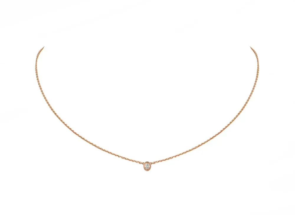 Cartier Diamants Legers Necklace XS "Pink Gold"