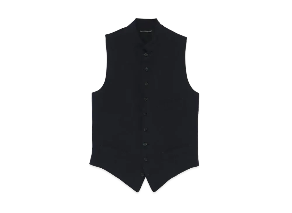 Yohji Yamamoto Pour Homme COSTUME D'HOMME SUIT GABARDINE 9BUTTON SINGLE VEST "Navy"