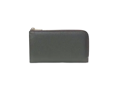 Valextra L Zip Purse "Dark Gray"