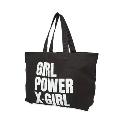 X-Girl Women's Girl Power Big Tote Bag "Black"