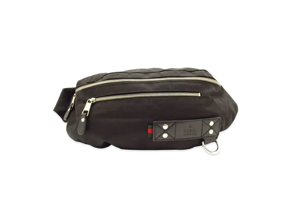GUCCI Belt Bag Sherry Nylon "Black"