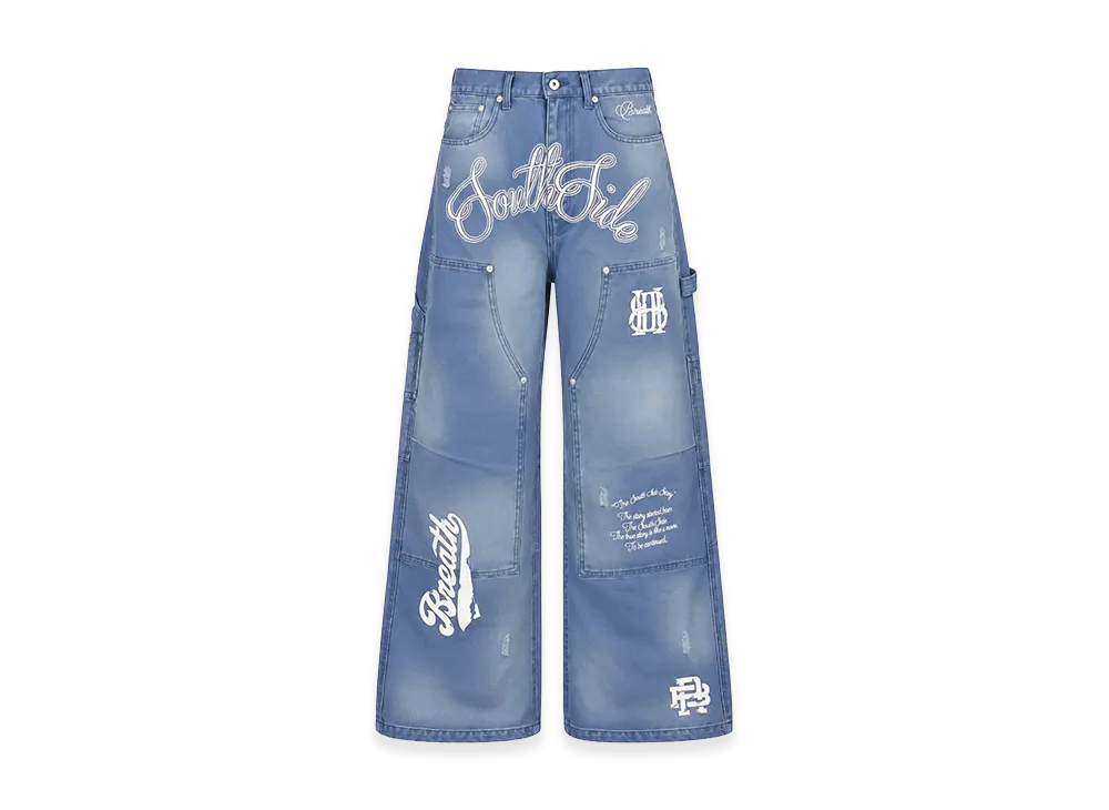 BREATH Bleach Duck Pants "Blue"