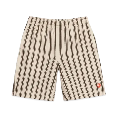 Stussy x Our Legacy Work Shop Laguna Shorts "Natural Canvas Stripe"