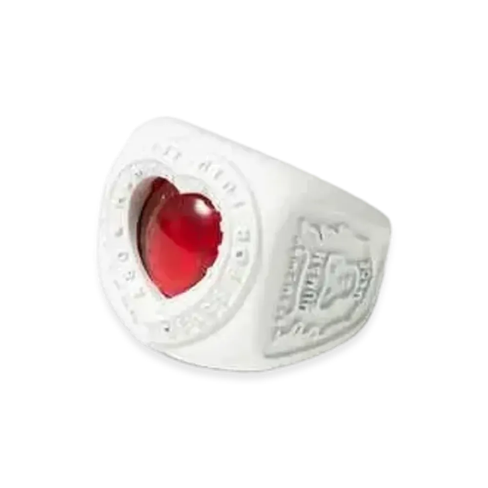 HUMAN MADE HEART COLLEGE RING "White"