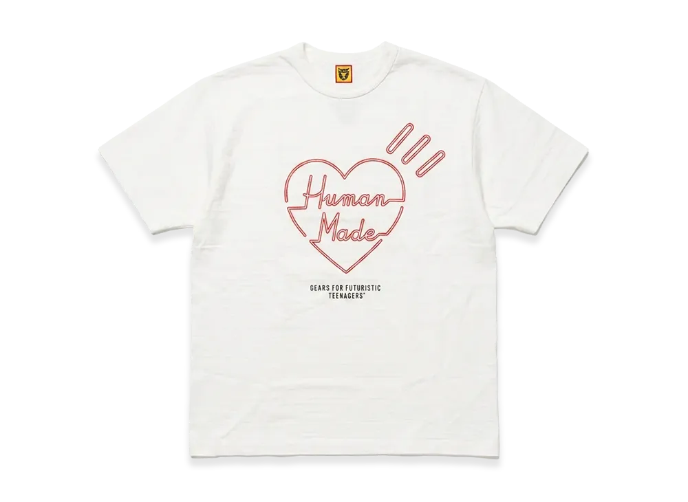HUMAN MADE Heart Logo T-Shirt "White"
