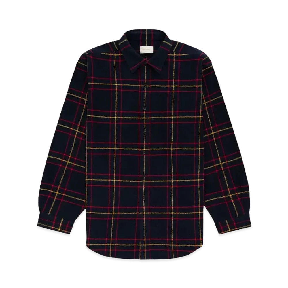 Aime Leon Dore Plaid Cotton Overshirt "Navy"