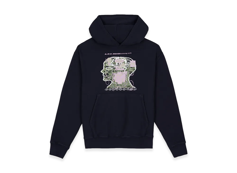 A.P.C. x Brain Dead Technology Works Hoodie "Deep Well"