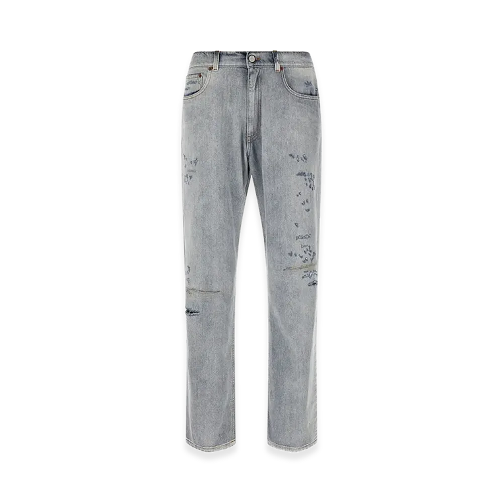 MM6 Maison Margiela Used Effect Jeans "Light Blue"