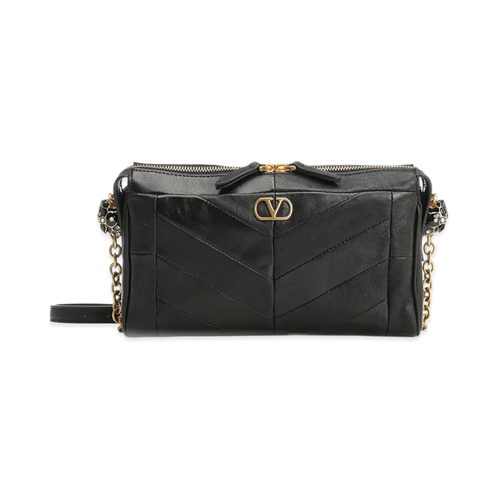 Valentino Women's Small "Panthea" Shoulder Bag "Black"