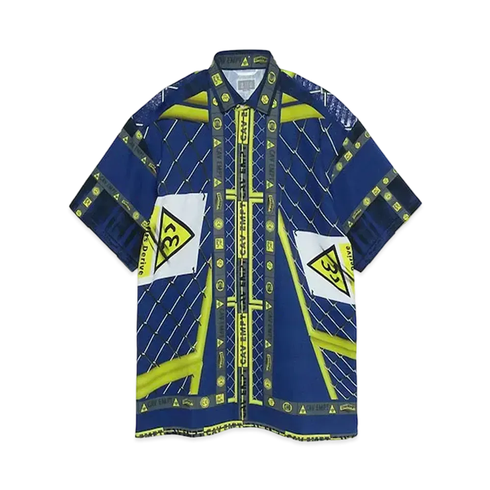 Cav Empt (C.E) CHAINLINK SHORT SLEEVE SHIRT "Navy"