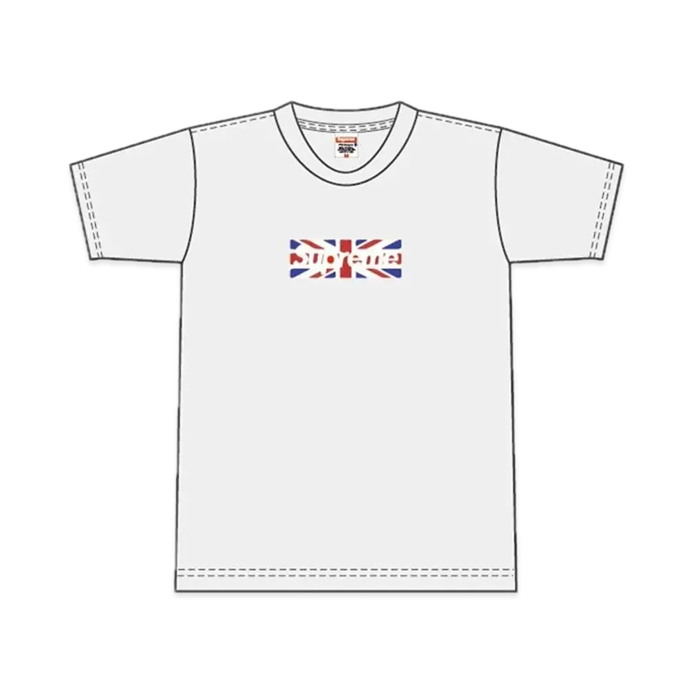 Supreme Union Jack Box Logo Tee "White"