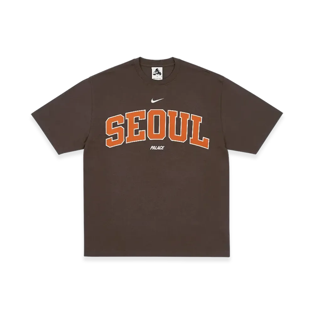 PALACE x Nike Shop T-Shirt Hongdae "Brown"