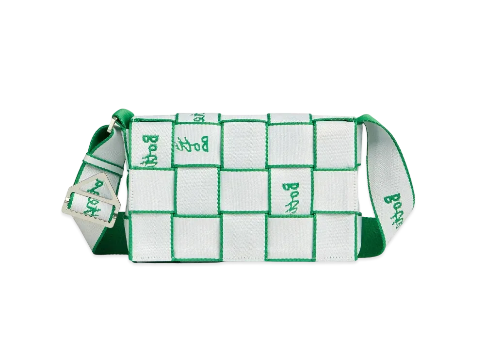 Bottega Veneta Webbing "White/Parakeet"