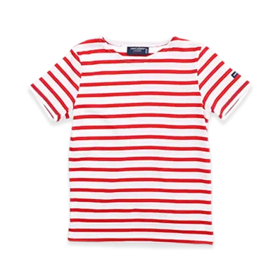 SAINT JAMES Crewneck T-shirt Levant (Kids) "Neige Tulip"