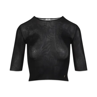 Saint Laurent Women's 'Cassandre' Top "Black"