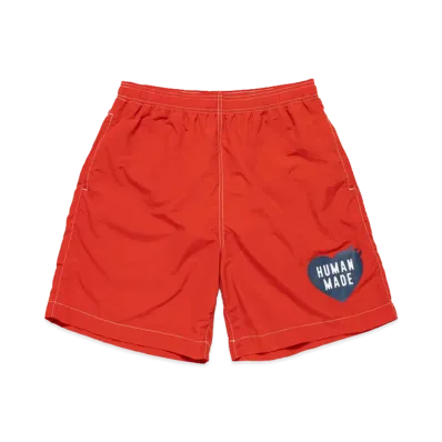 HUMAN MADE Swim Shorts "Red"