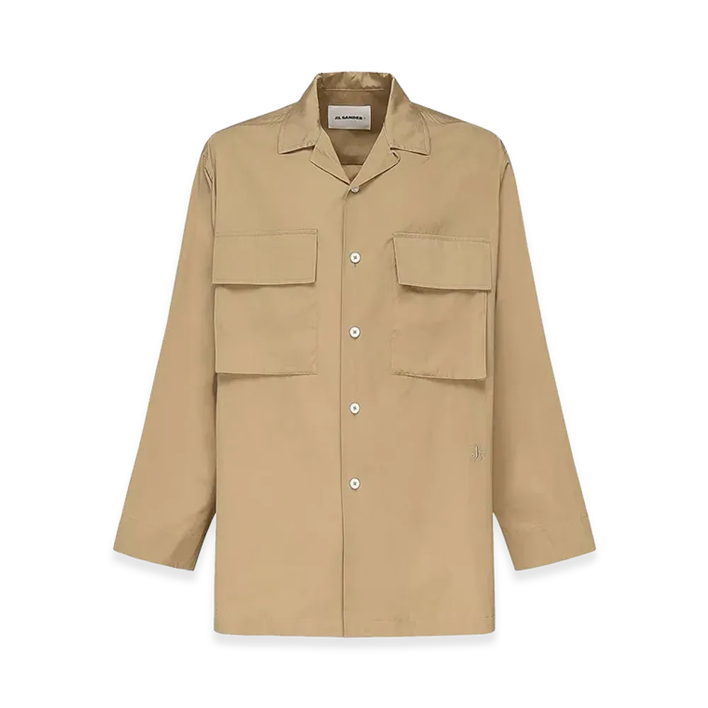 Jil Sander Cotton Poplin Shirt "Beige"