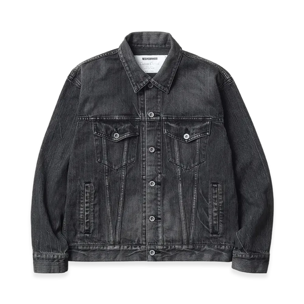NEIGHBORHOOD Washed Black Denim Type-4 Jacket "Black"
