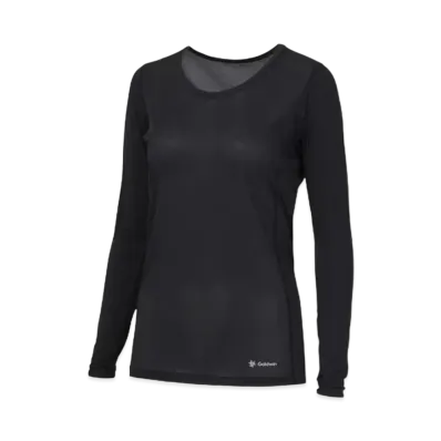Goldwin Cooling Round Neck Long Sleeve (C3 Fit / Ladies) "Black"