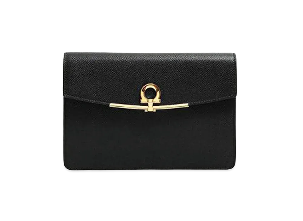 Salvatore Ferragamo Gancini Minibag "Black"