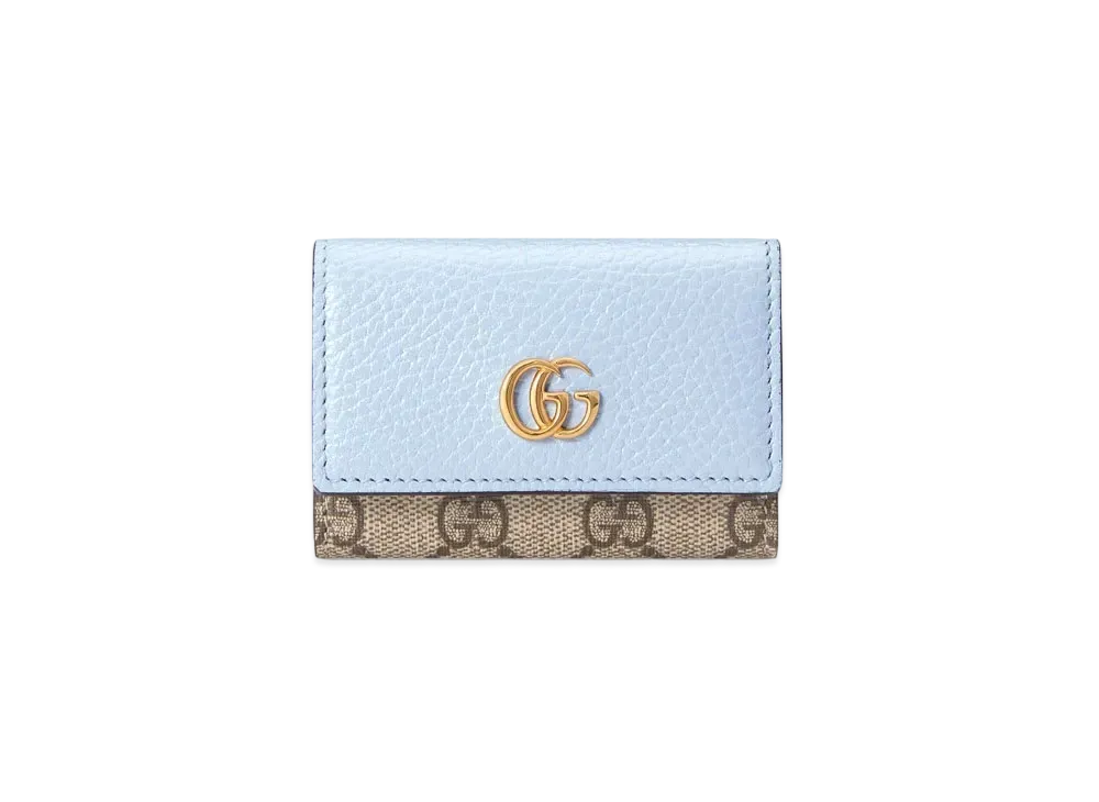 GUCCI GG Marmont Key Case "Blue"