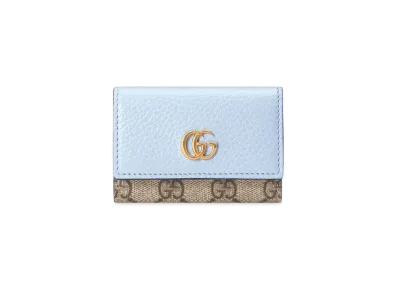 GUCCI GG Marmont Key Case "Blue"
