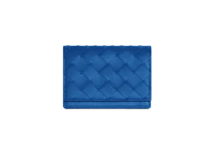 Bottega Veneta Business Card Holder "Cobalt"