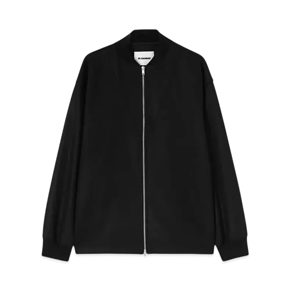 Jil Sander Men's Zip-Up Sweatshirt "Black"