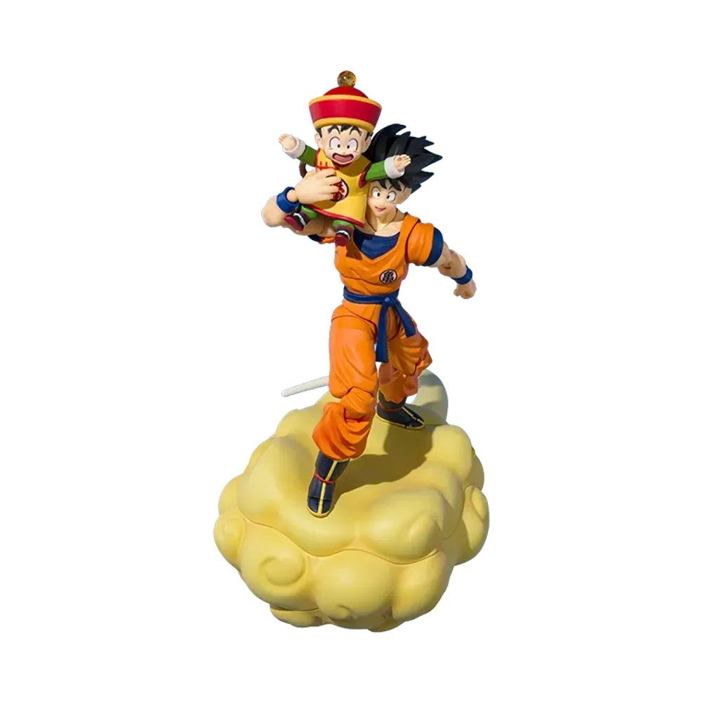 BANDAI "S.H.Figuarts" -Dragon Ball Z- SON GOKU & SON GOHAN -KID- & KINTOUN