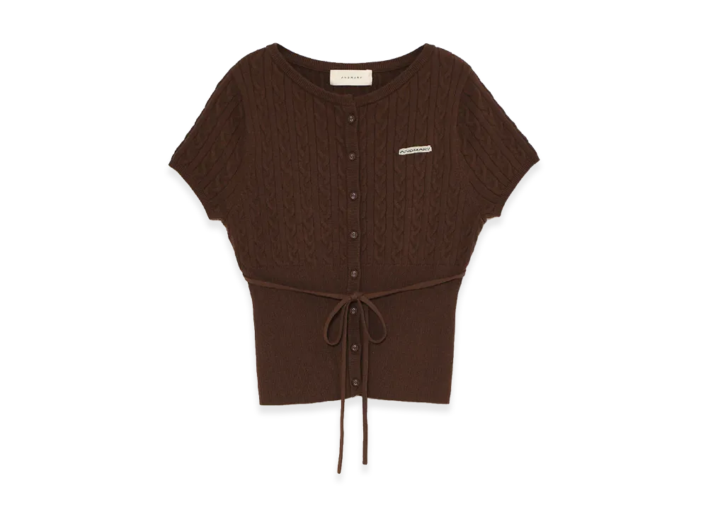 ANDMARY Women's Martha Cardigan Set Tops "Brown"