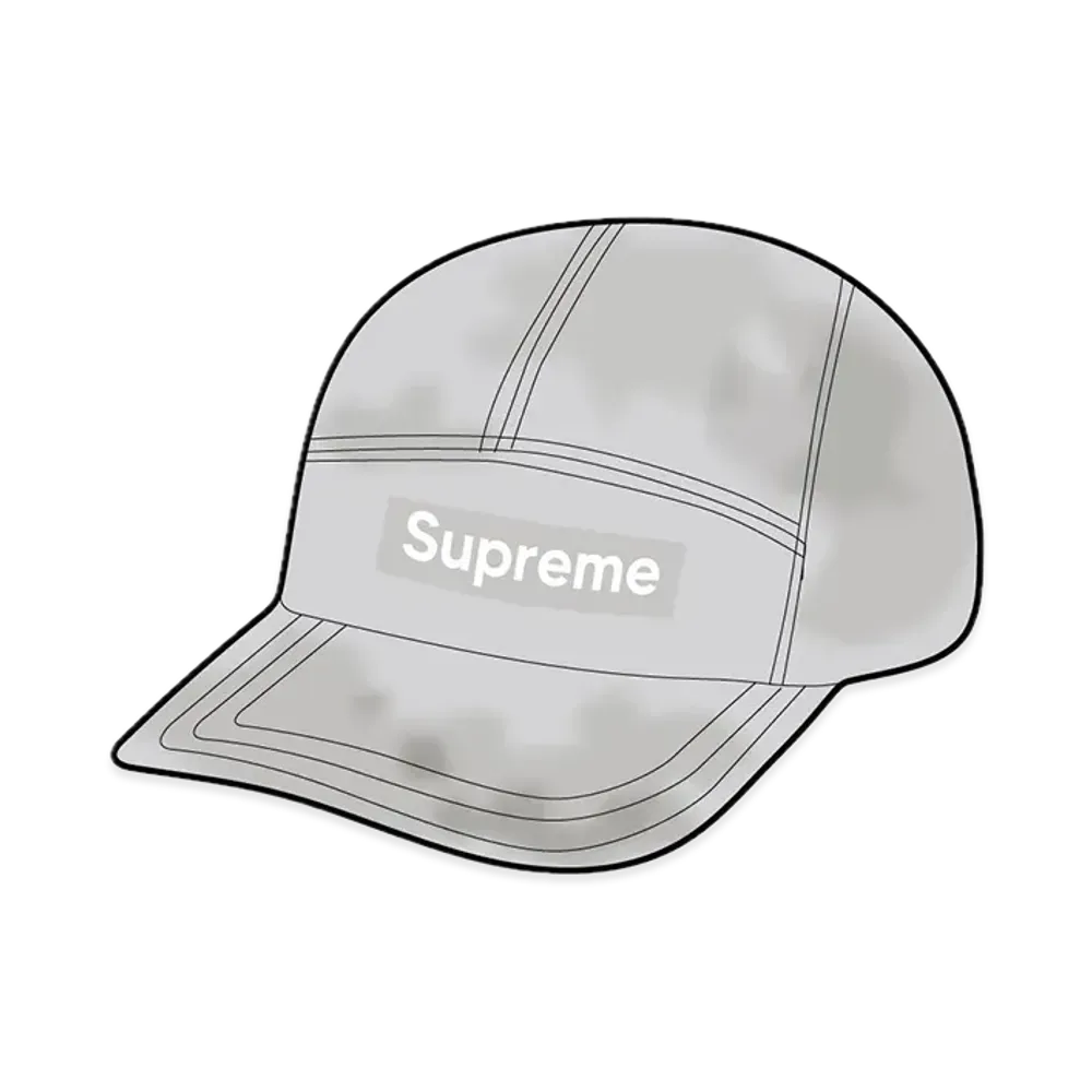 Supreme Crushed Velvet Camp Cap "Grey"