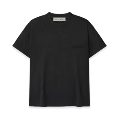 FEAR OF GOD ESSENTIALS Women's Embroidered Classic Tee "Vintage Black"
