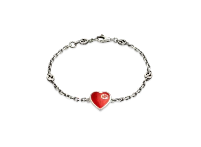 GUCCI Heart Bracelet With Interlocking G