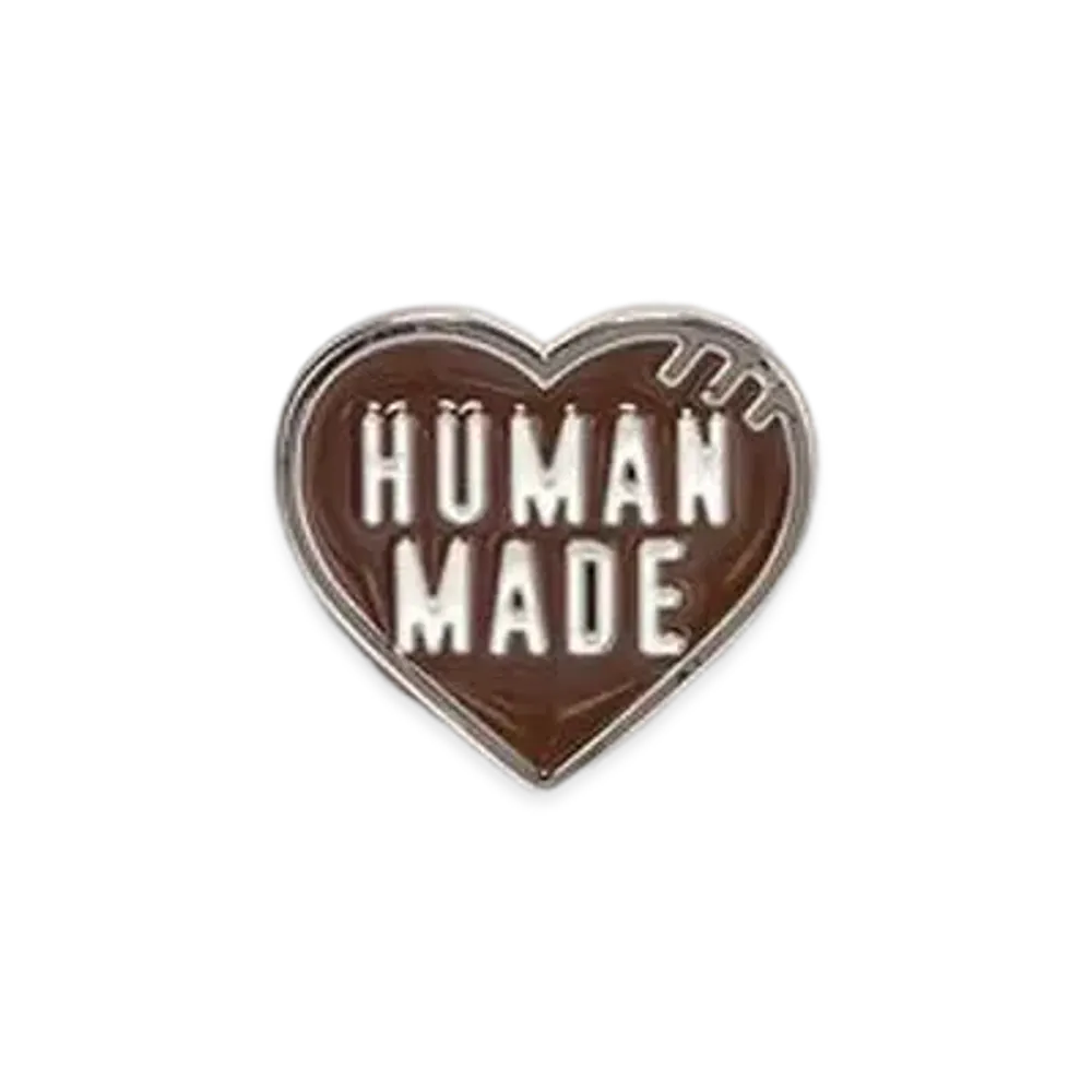 HUMAN MADE Heart Pins "Brown"