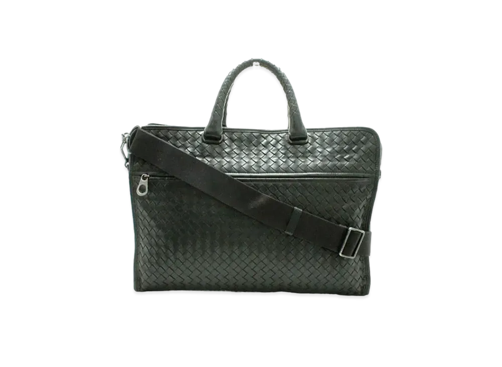 Bottega Veneta Lambskin Hand Bag "Black"