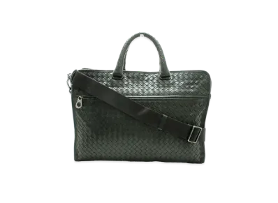 Bottega Veneta Lambskin Hand Bag "Black"