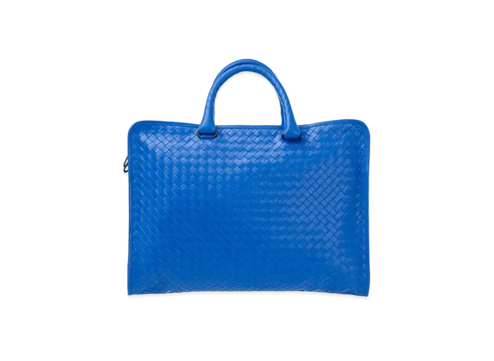 Bottega Veneta Leather Hand Bag "Blue"